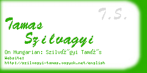 tamas szilvagyi business card